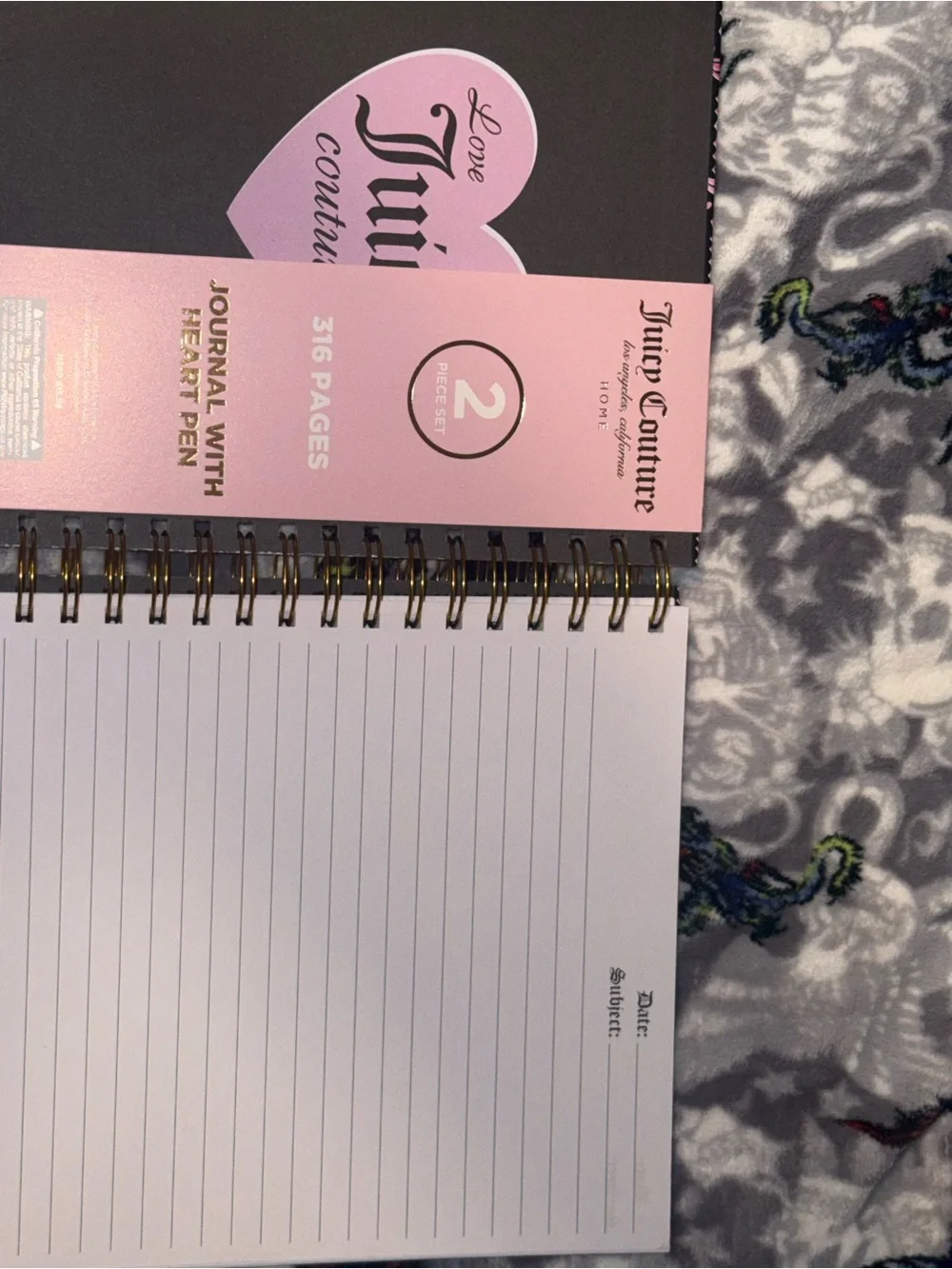Journal with Heart Pen